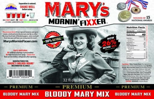 Marys Mornin FiXXer label