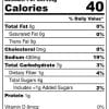Nutrition Fact of Marys Mornin FiXXer