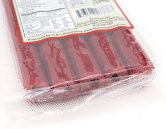 Photo of side view of Bennys Meat Straws