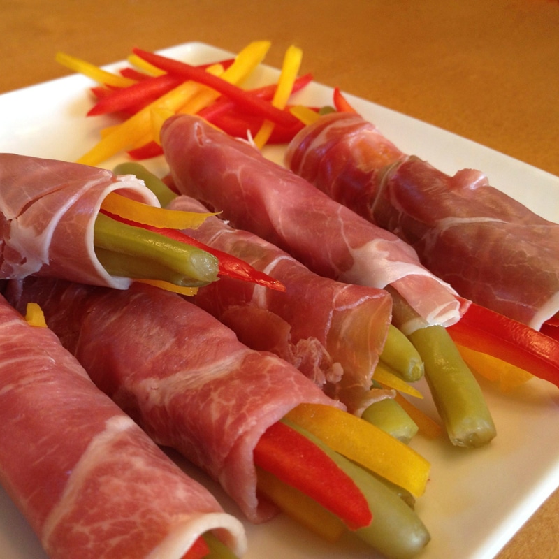 Photo of Prosciutto rolls with pickled Bolder Beans