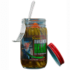 Photo of Bolder Bean Fork hanging on a jar of Hot Bolder Beans
