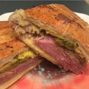 Photo of Cuban sandwich with Bolder Beans