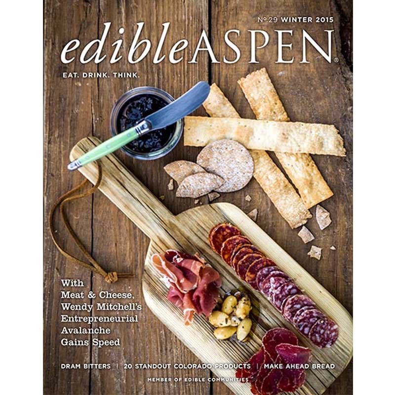 Photo of Cover of Edible Aspen Magazine from Winter 2015