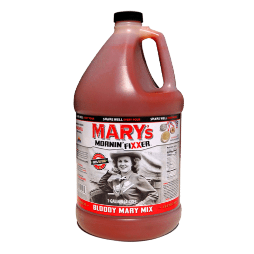 Photo of gallon of Bloody Mary mix by Mary's Mornin' FiXXer
