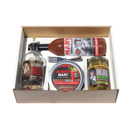 Close Up photo of Bolder Beans Bloody Mary gift box
